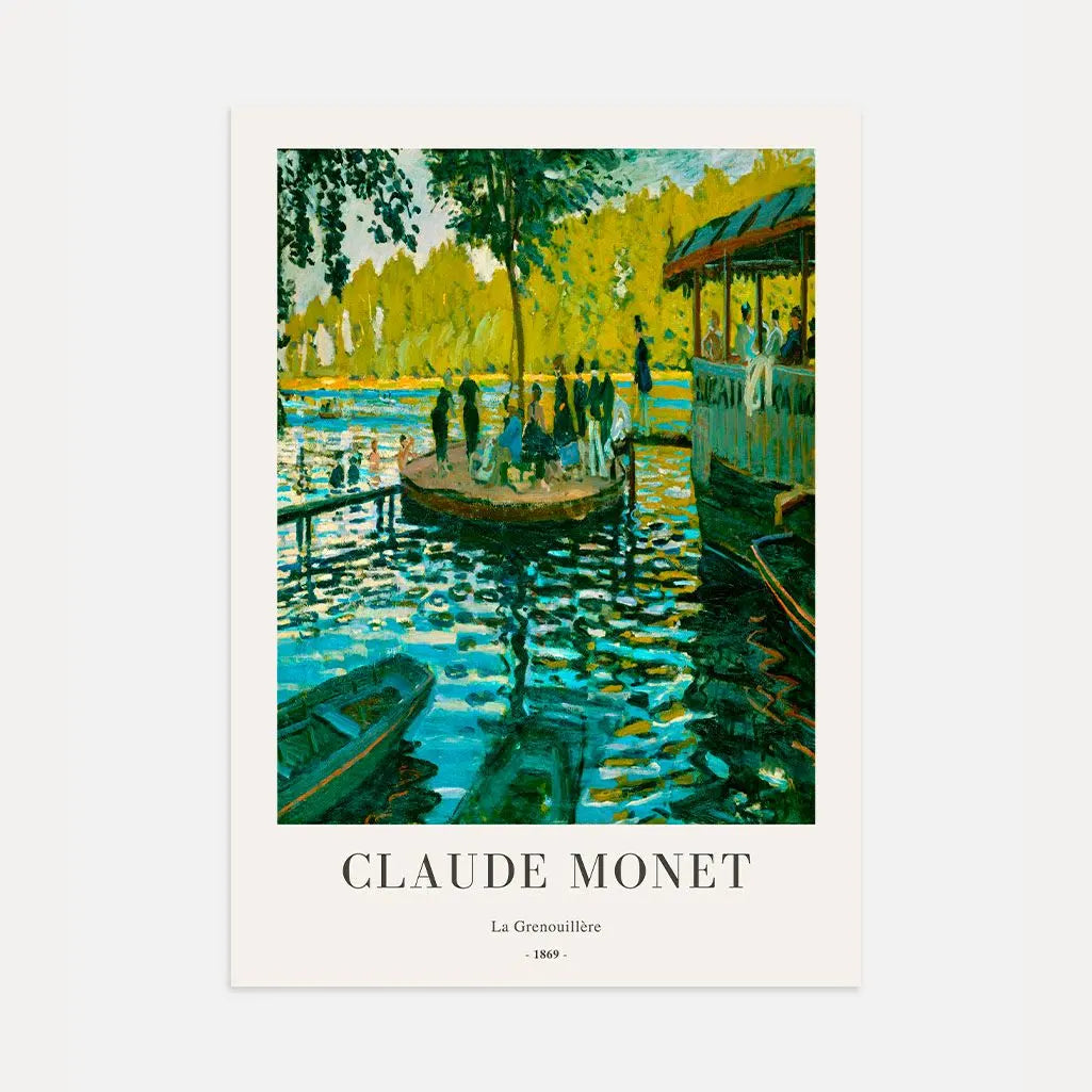 Monet La Grenouillère Riverside Poster