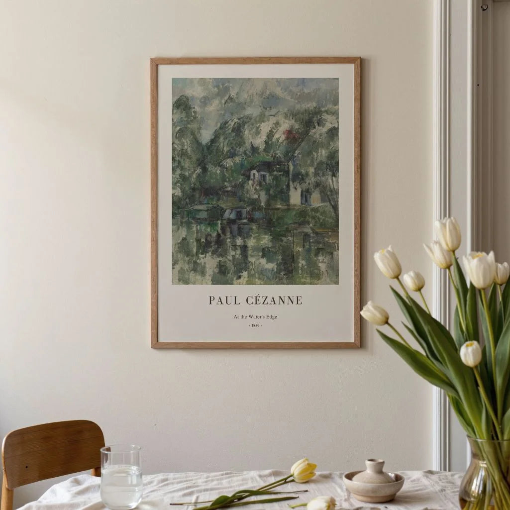 Paul Cézanne At the Water’s Edge Poster