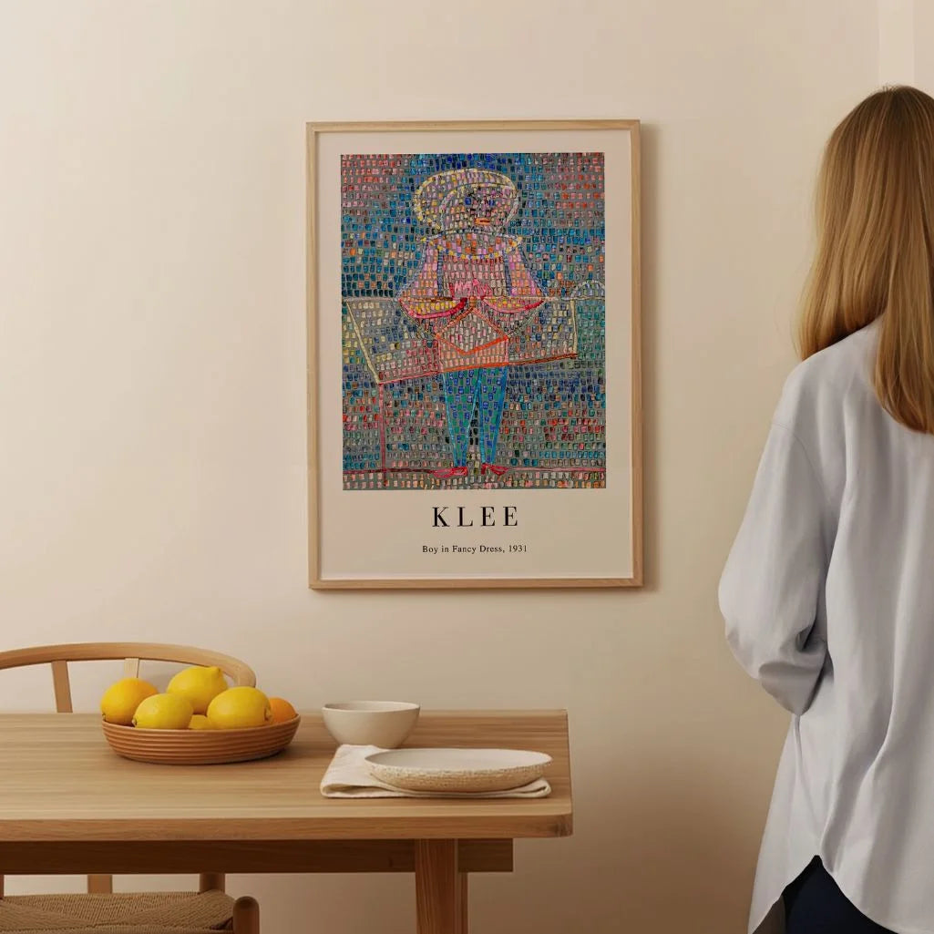 Paul Klee Boy in Fancy Dress Poster