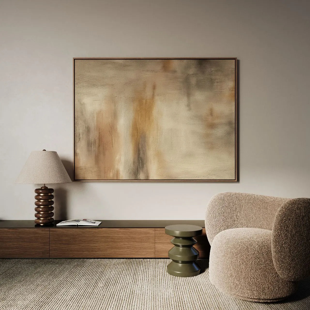 Framed Canvas Print Earthlight Glow