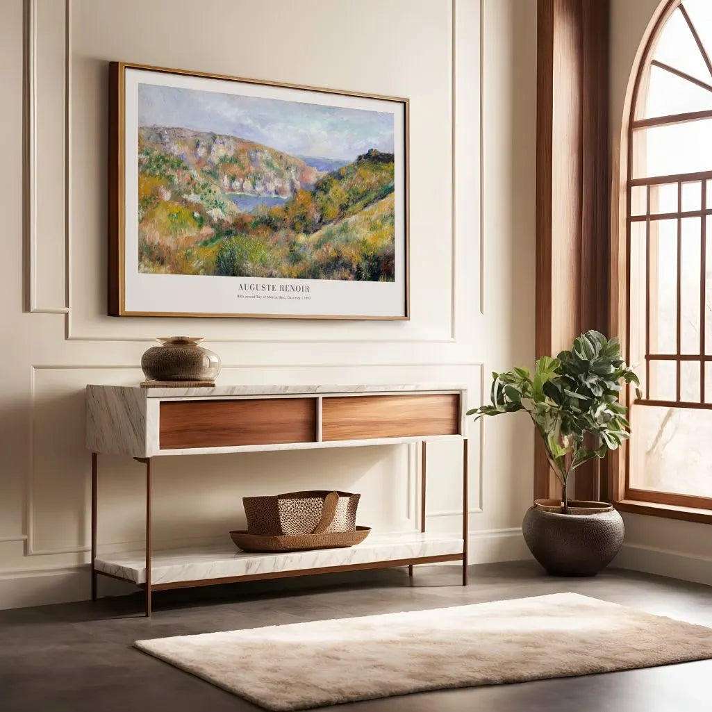 Auguste Renoir Moulin Huet Bay Hills Poster