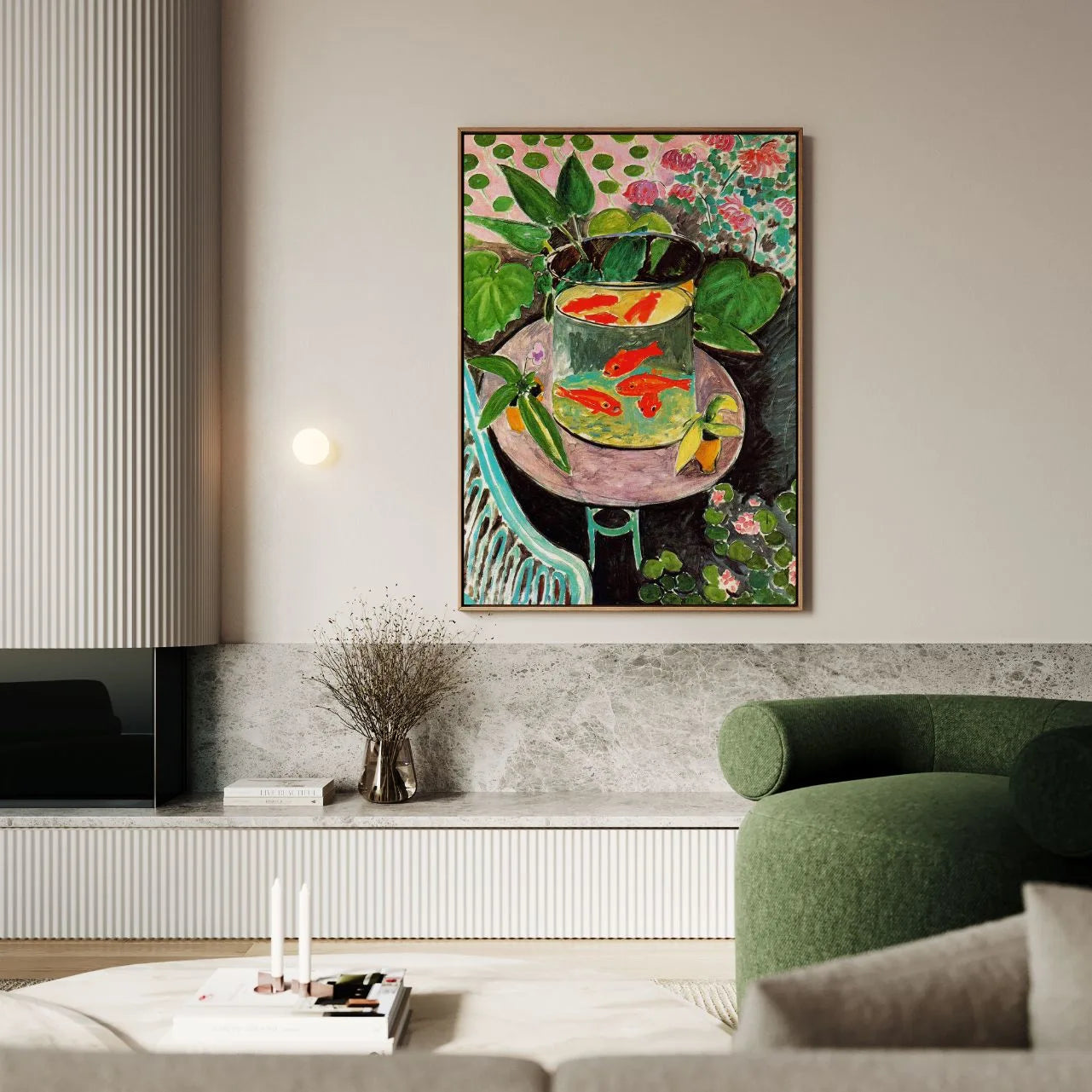 Framed Canvas Print Goldfish