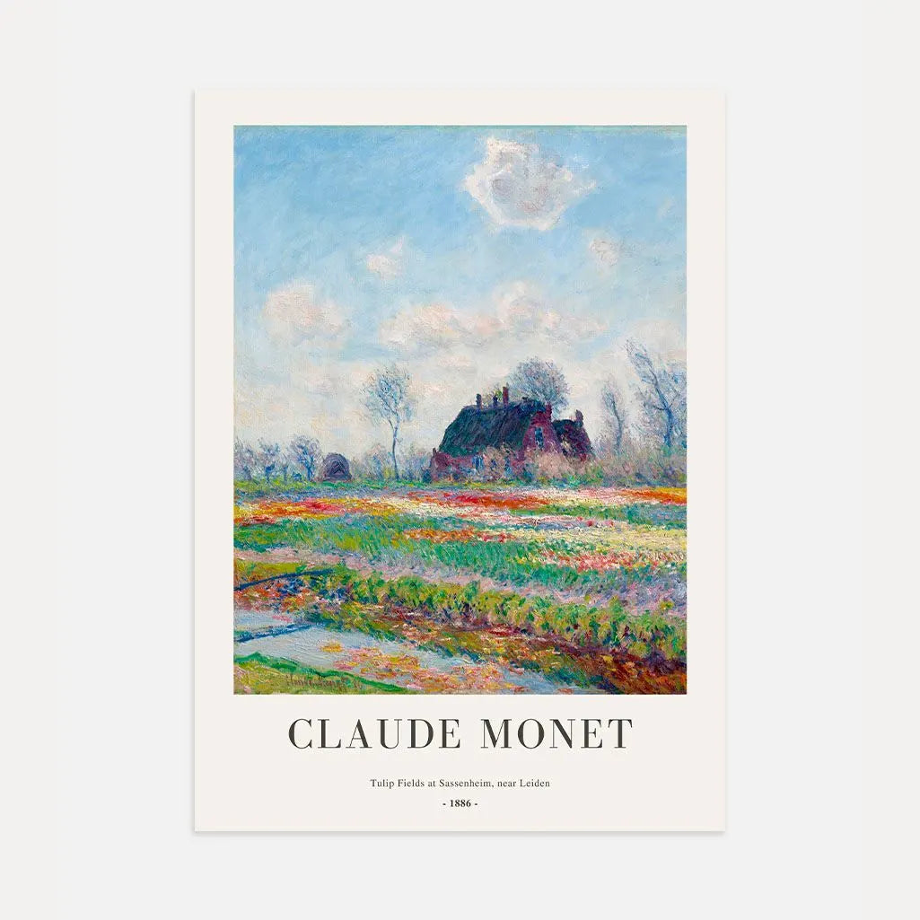 Monet Tulip Fields at Sassenheim Poster
