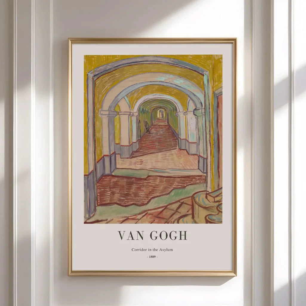 Van Gogh Asylum Corridor Poster