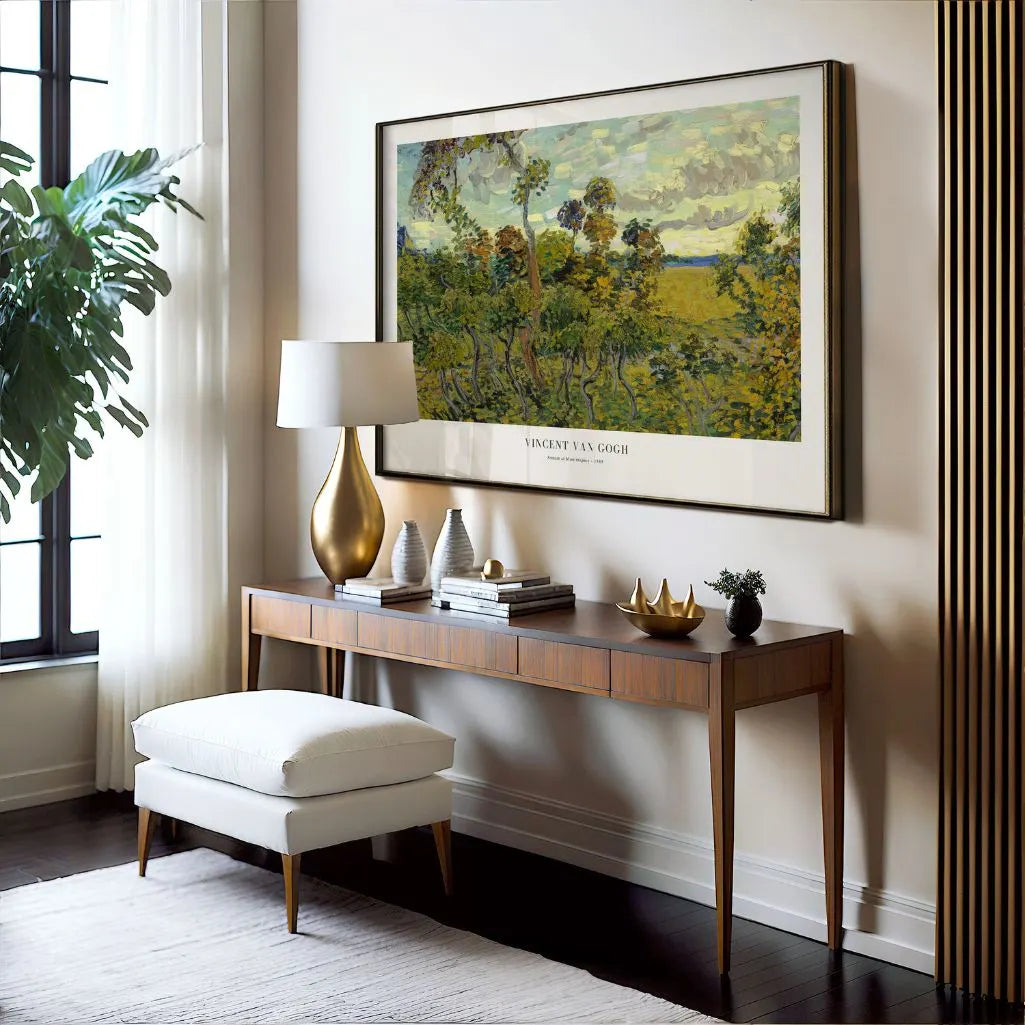 Vincent van Gogh Sunset at Montmajour Poster