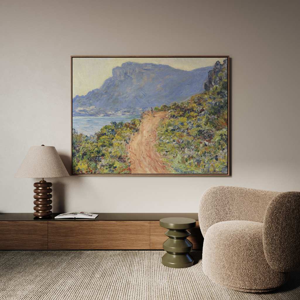 Framed Canvas Print La Corniche near Monaco