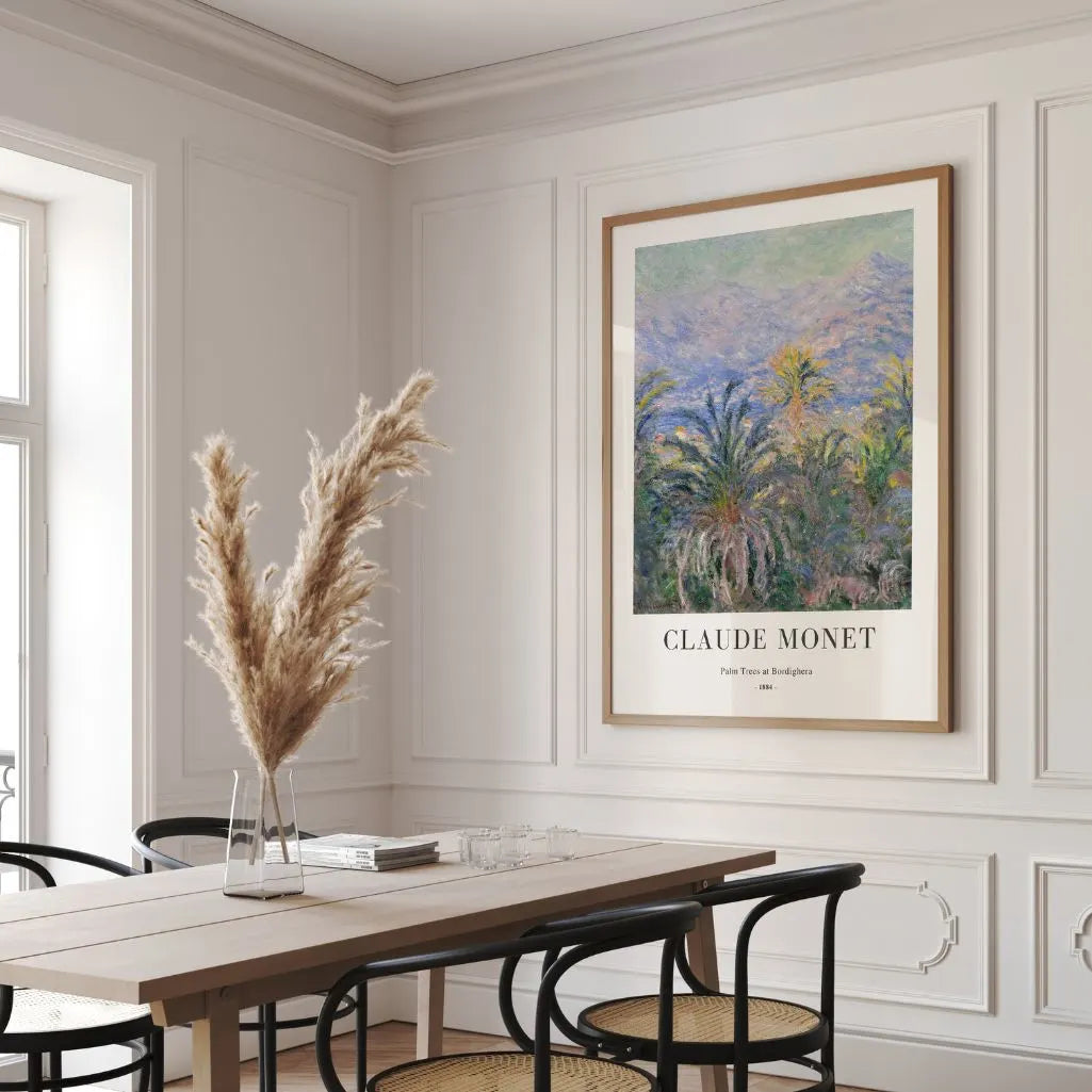 Claude Monet Bordighera Palm Trees Poster