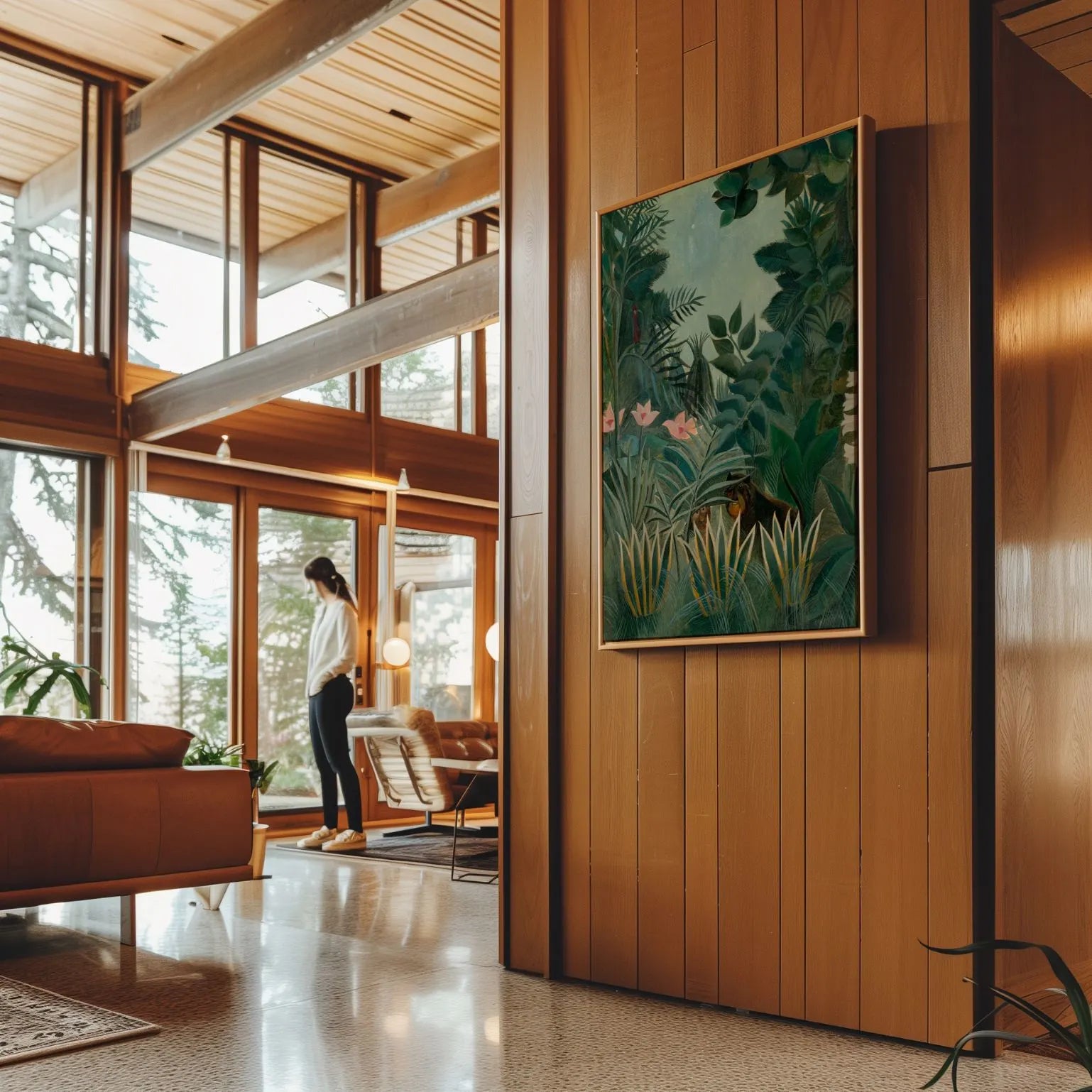 Framed Canvas Print Equatorial Jungle