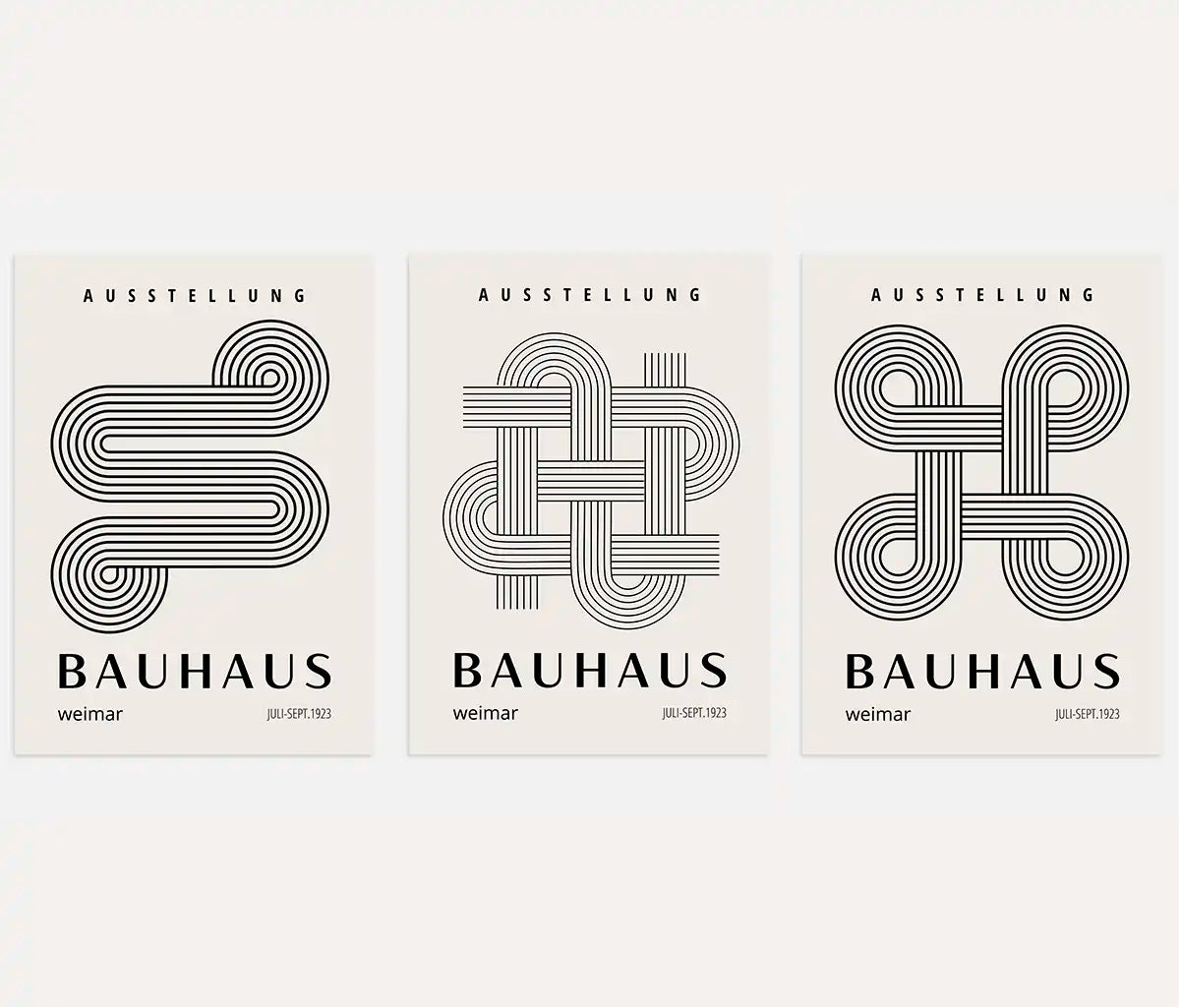 Structure & Balance Bauhaus Poster Set of 3