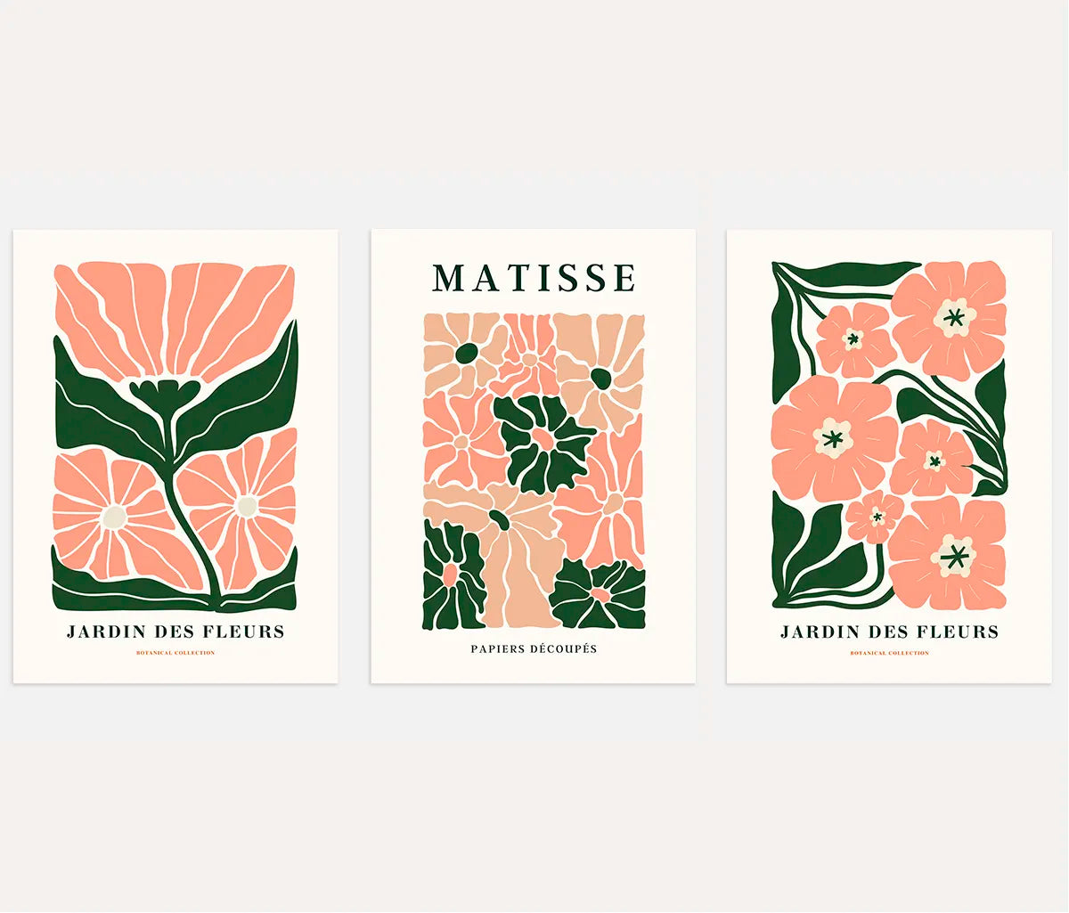 Henri Matisse Découpé Botanical Set of 3 Posters