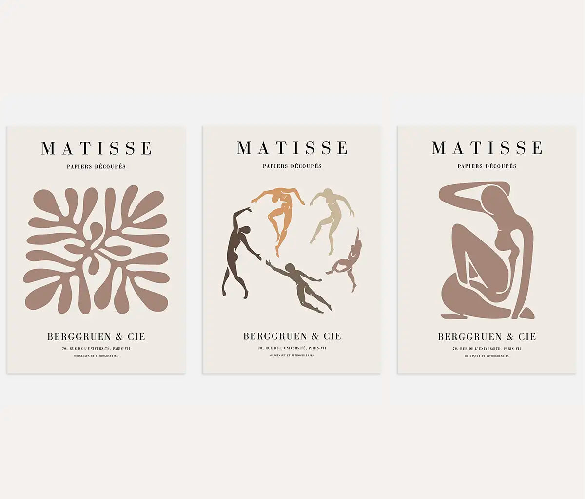 Henri Matisse Organic Balance – Set of 3 Posters