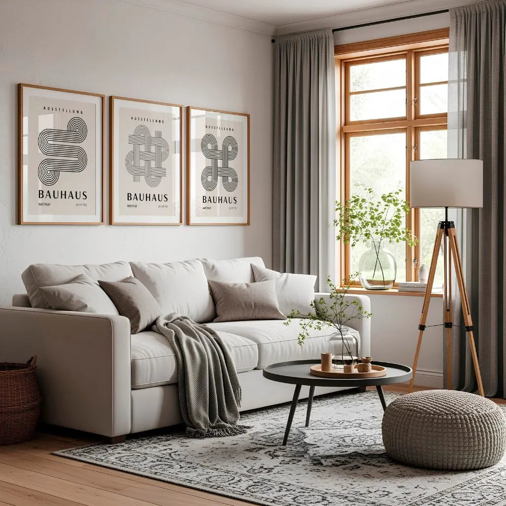 Structure & Balance Bauhaus Poster Set of 3