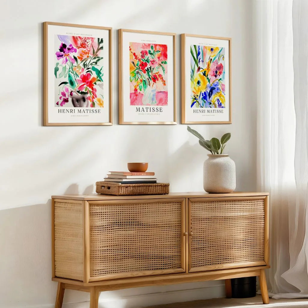 Henri Matisse Bright Botanical Garden Set of 3 Posters
