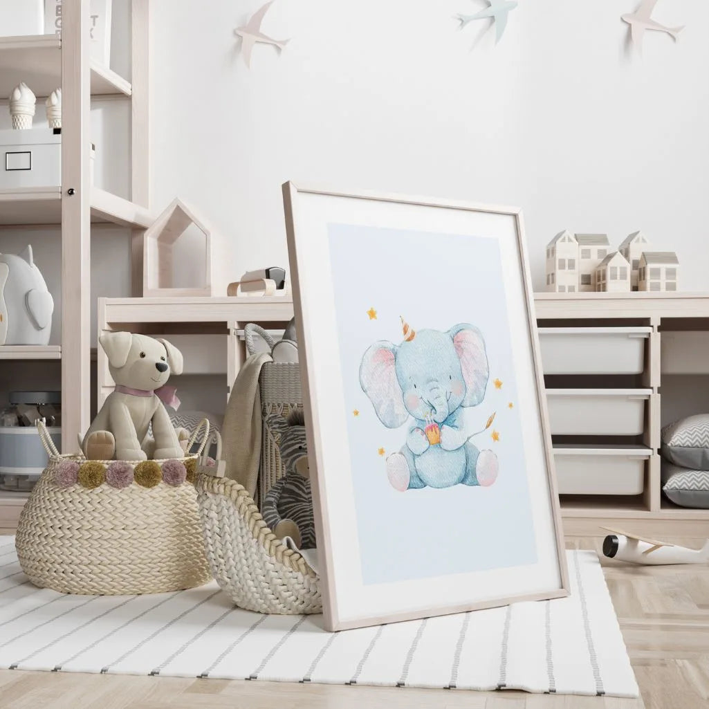 Birthday Elephant Poster