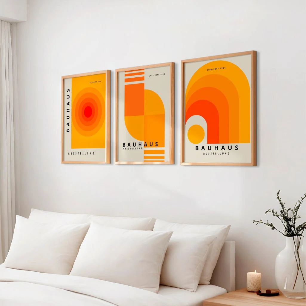 Bauhaus Weimar Color Rhythm Set of 3 Posters