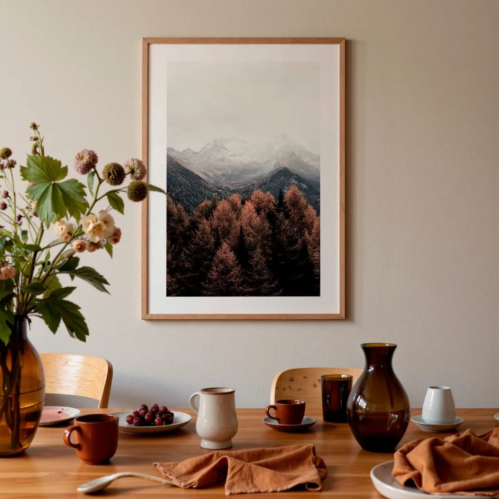 Autumn Mountain Scenic Poster