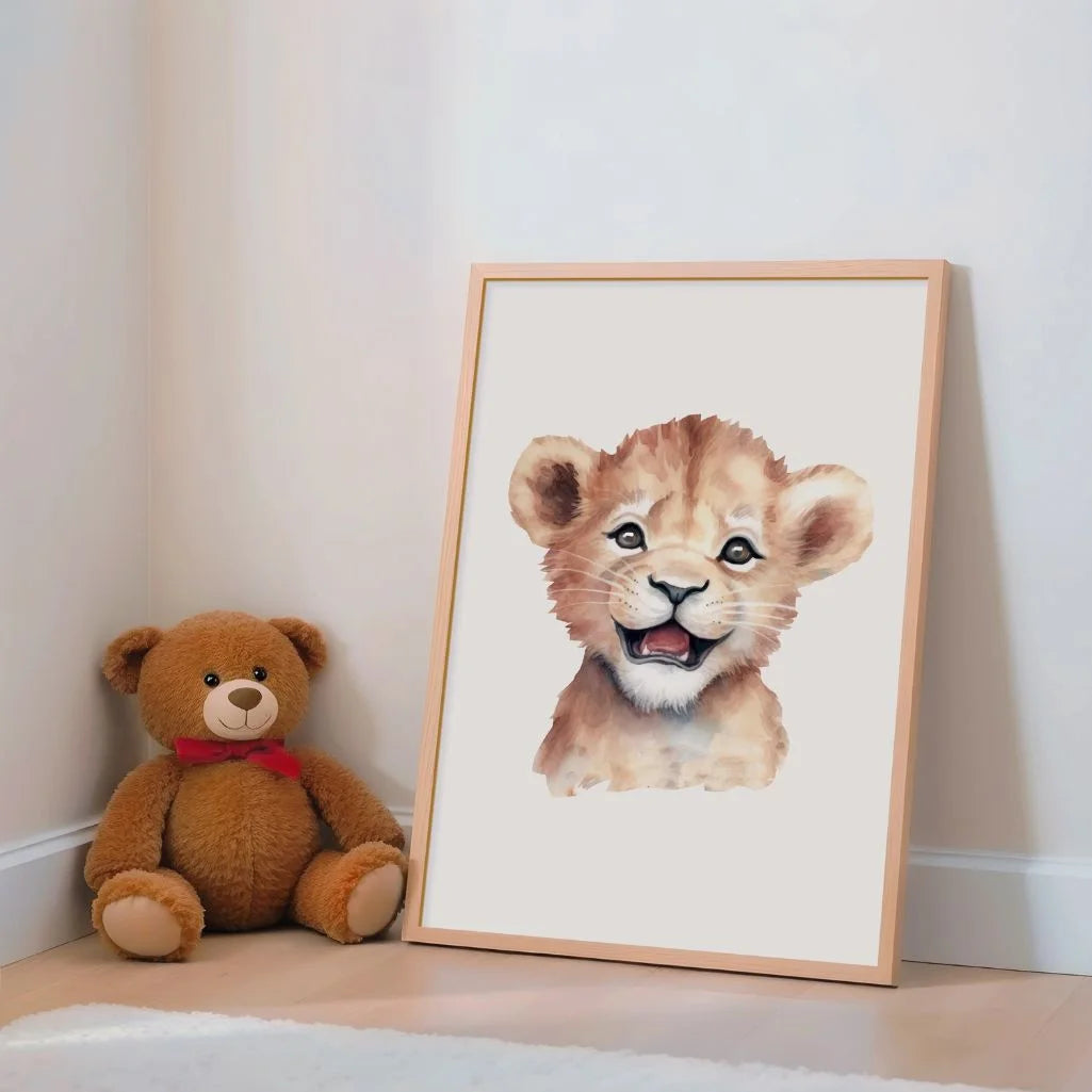 Baby Lion Poster