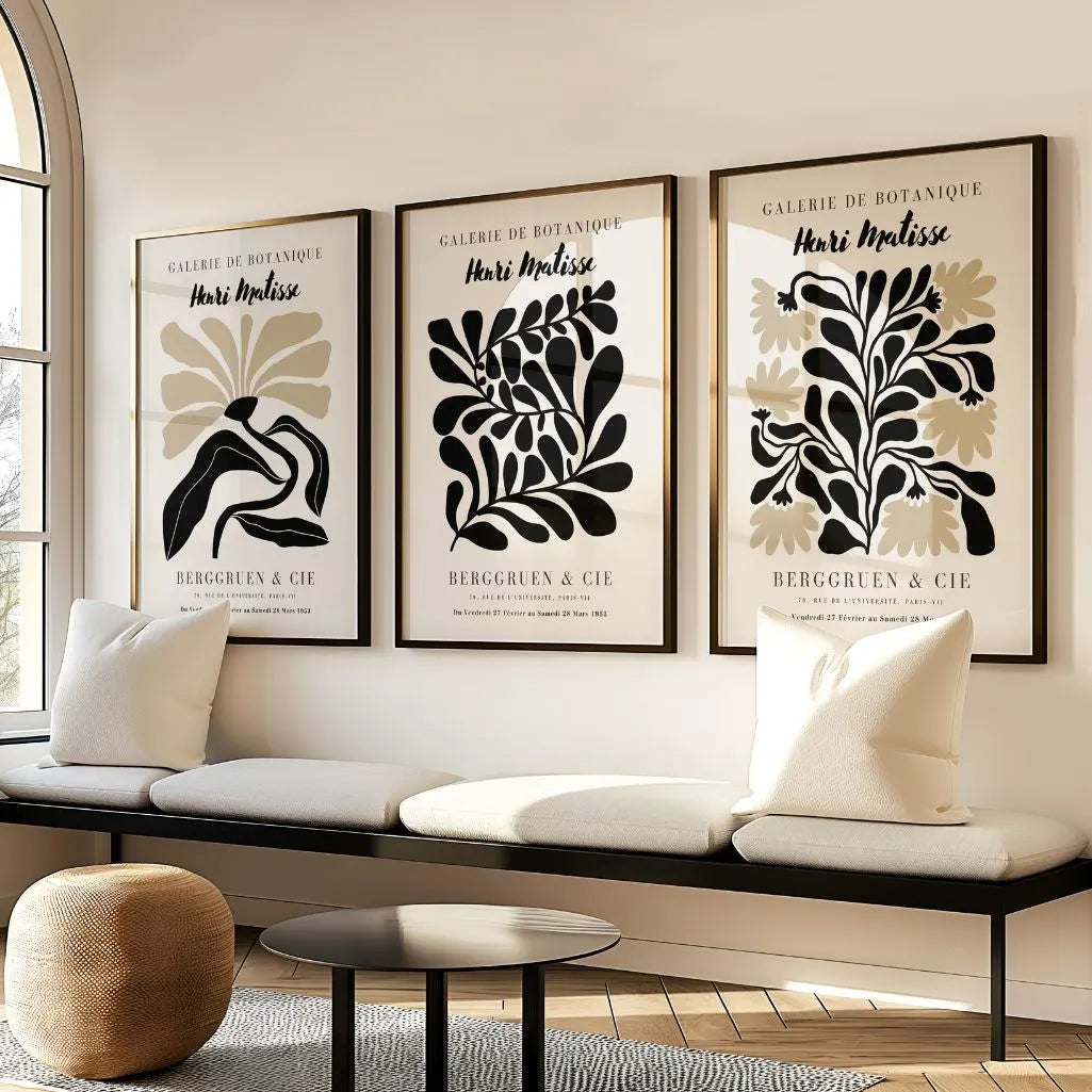 Henri Matisse Botanical Rhythm Set of 3 Posters