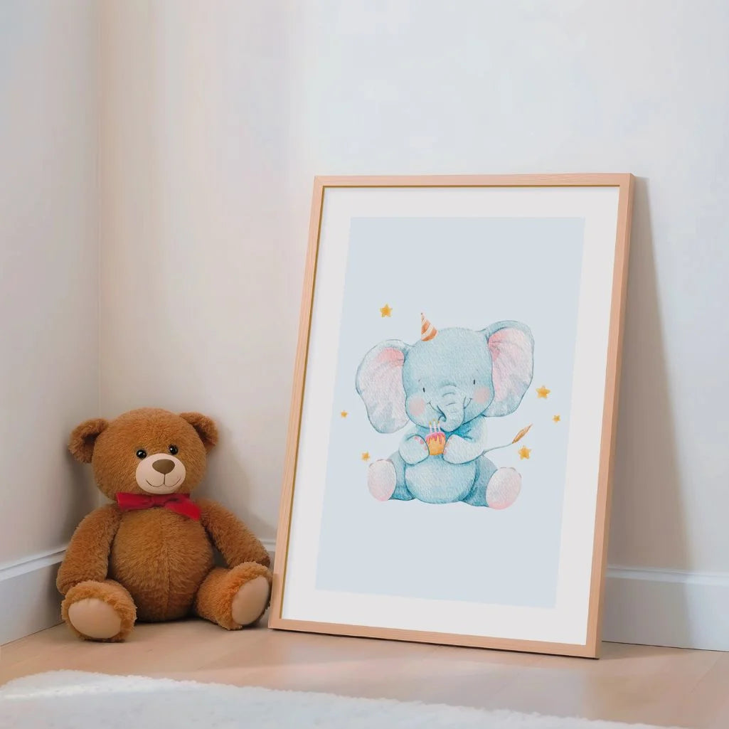 Birthday Elephant Poster