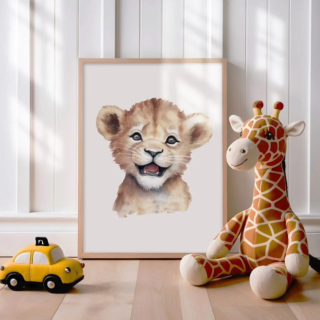 Baby Lion Poster