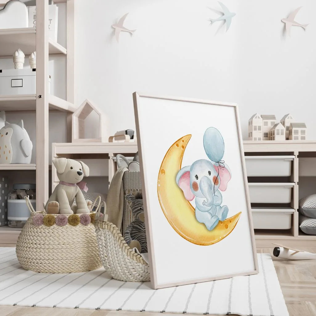 Elephant on the Moon Poster