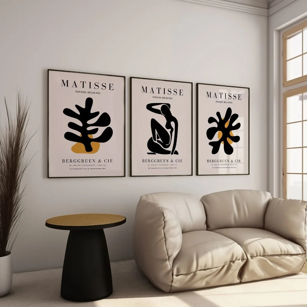 Henri Matisse Organic Modern – Set of 3 Posters