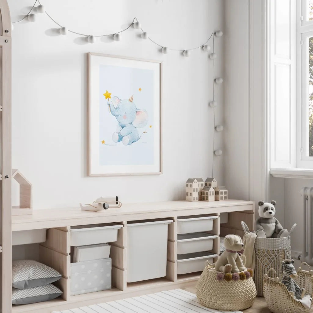 Elephant With A Star Wand Poster