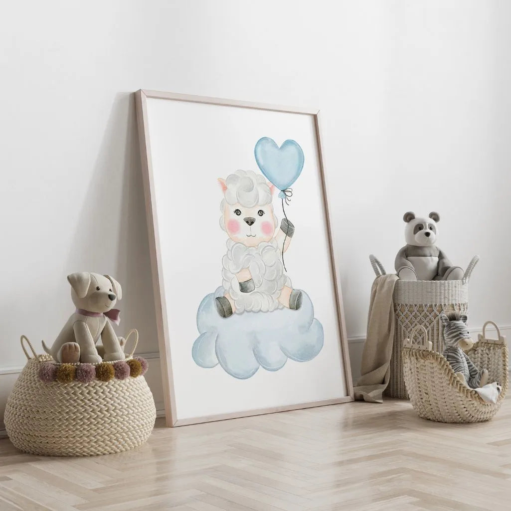 Lamb On A Cloud Poster