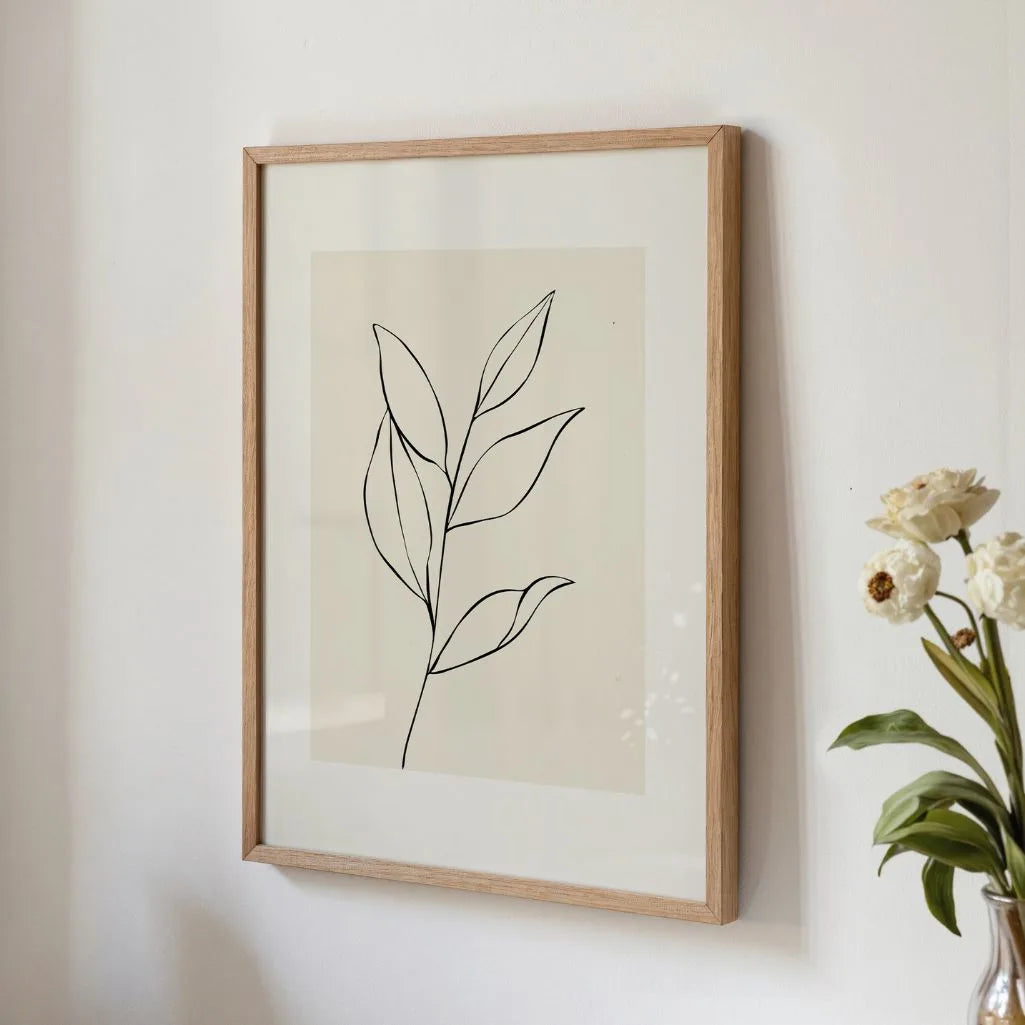Minimalist Botanical Line Art II Poster