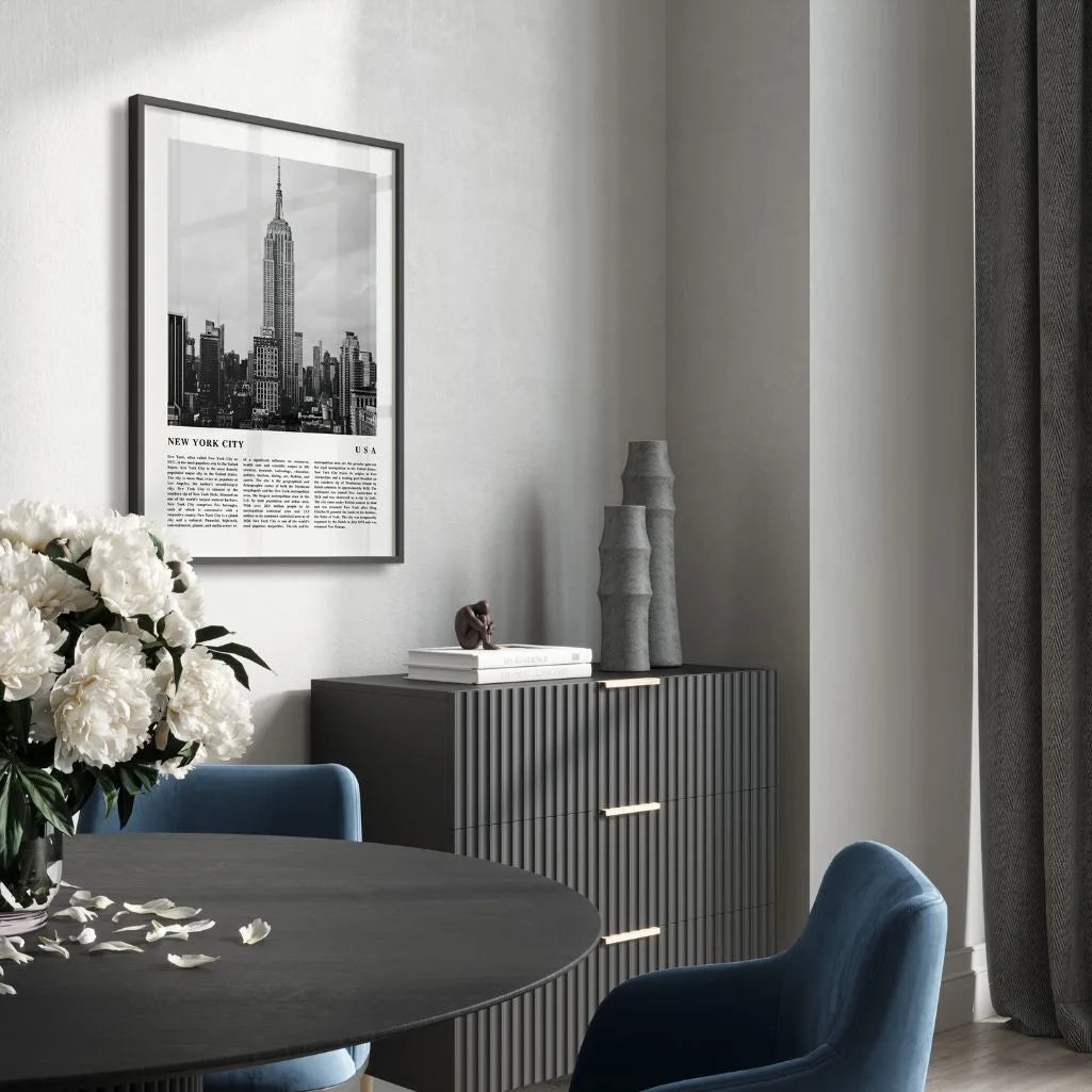 New York Skyline Empire State Poster