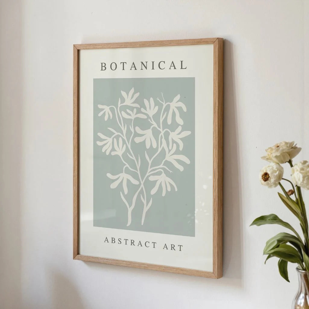 Abstract Botanical Branch Poster
