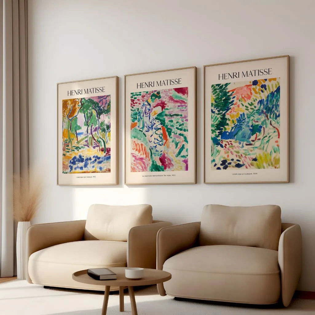 Henri Matisse Collioure Green & Light – Set of 3 Posters