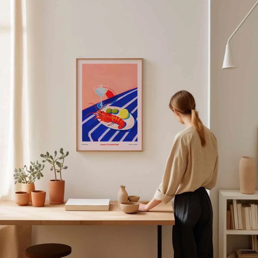 Lobster & Cocktail Night Poster