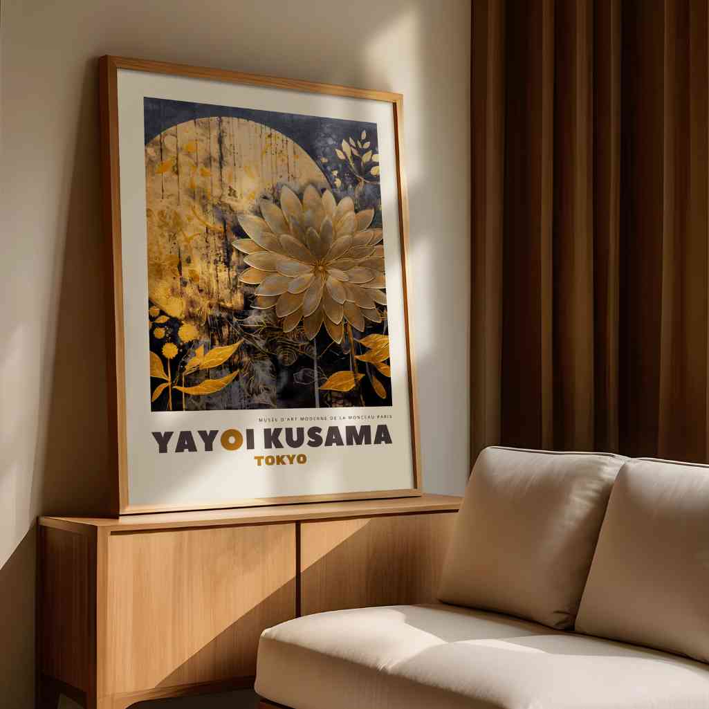 Yayoi Kusama Golden Accent Poster