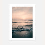 beach at sunrise poster seaside landscape wall art