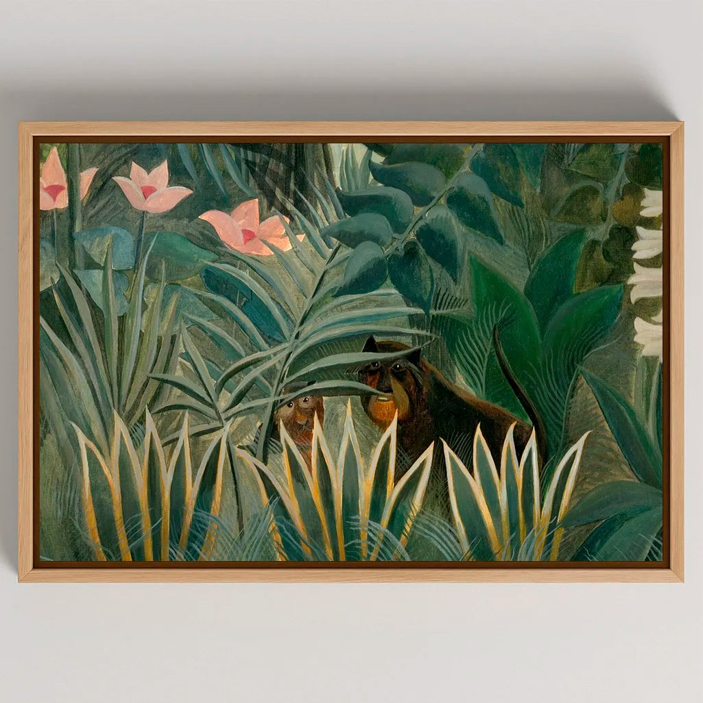 Framed Canvas Print Equatorial Jungle Horizontal