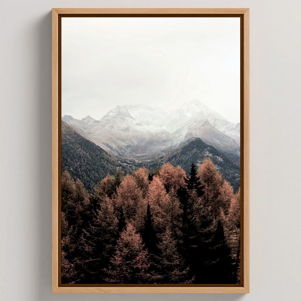 Framed Canvas Print Autumn Mountain Breath