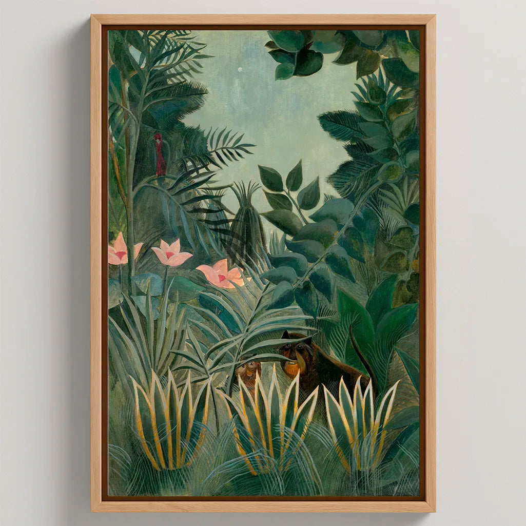 Framed Canvas Print Equatorial Jungle