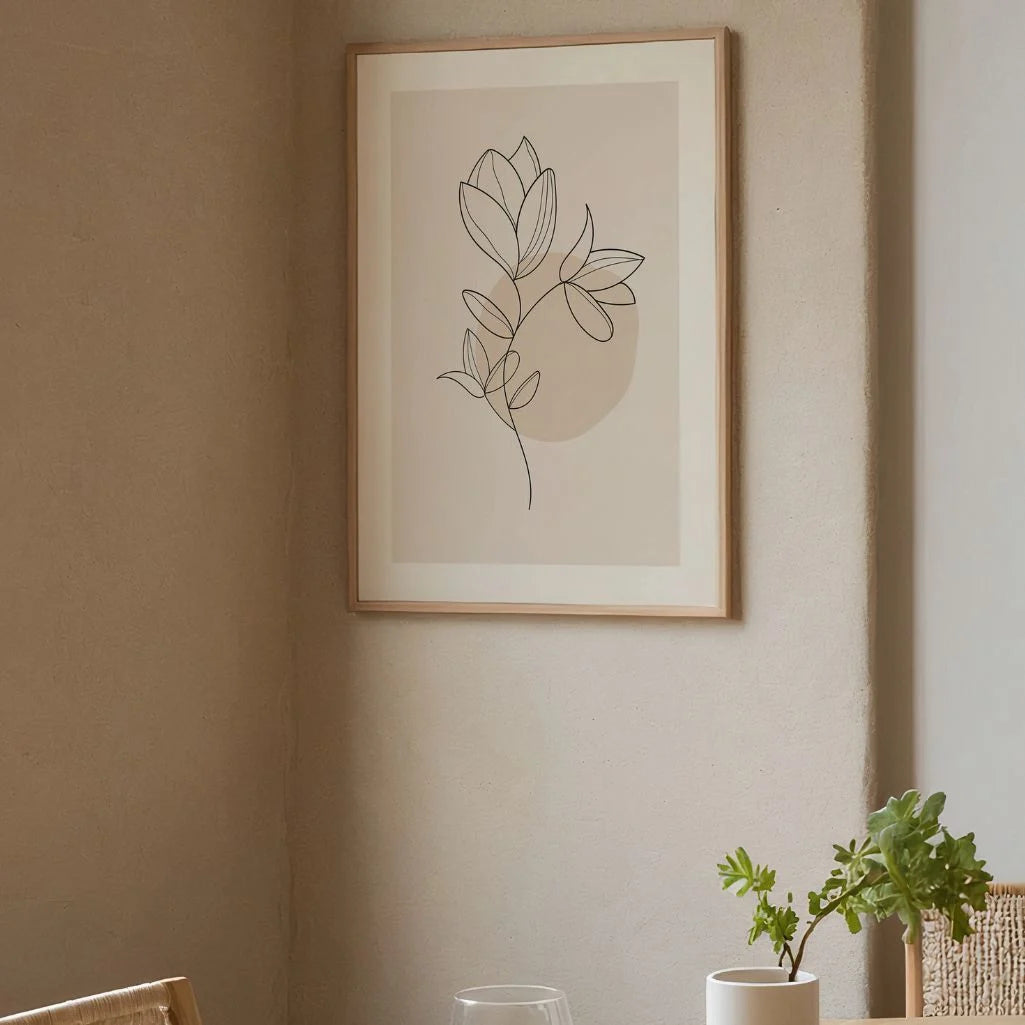 minimalist branch wall art decor
