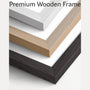 premium oak ash poster frame color options white natural and black